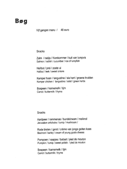 Bøg menu March 2015